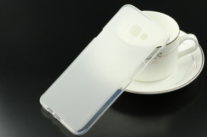 Силиконов гръб ТПУ мат за Samsung Galaxy A8 A800F бял прозрачен